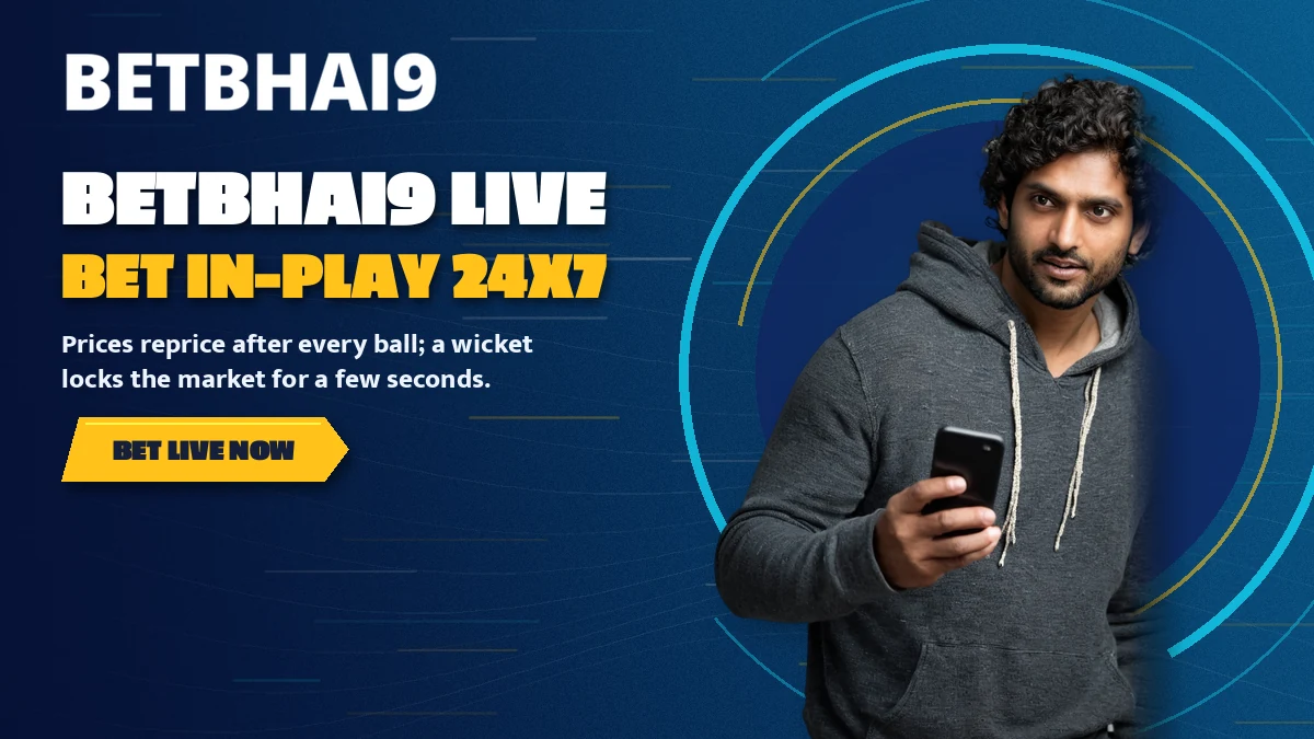 Cricket fan watching a suspended in-play market reopen on a phone at night
