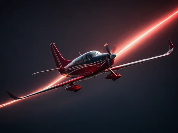 Small red plane climbing over a rising multiplier curve in the crash game tile